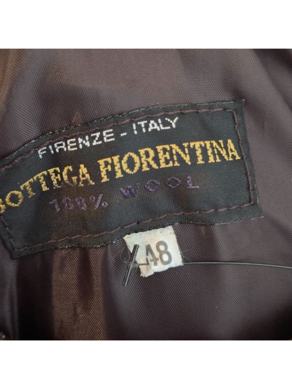 Bottega Fiorentina NWT Men's Leather Jacket Brown Size 48 (medium) - Picture 8 of 8